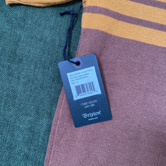 Brixton Allen 1/4 Zip Polo Shirt - Picture 6 of 6